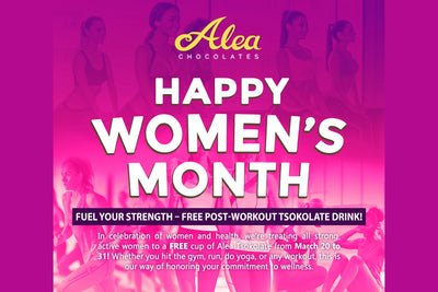 Alea Chocolates Celebrates Women’s Month with Free Post-Workout Tsokolate