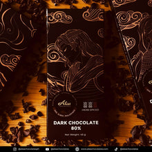 Load image into Gallery viewer, Alea Artisanal Dark Chocolate Bar (80%), 45g, all-natural, handcrafted
